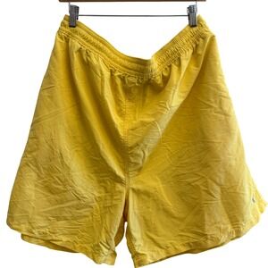 Polo Ralph Lauren Mens Yellow Swim Trunks Big 4XB Mesh Lined Pony Logo Shorts